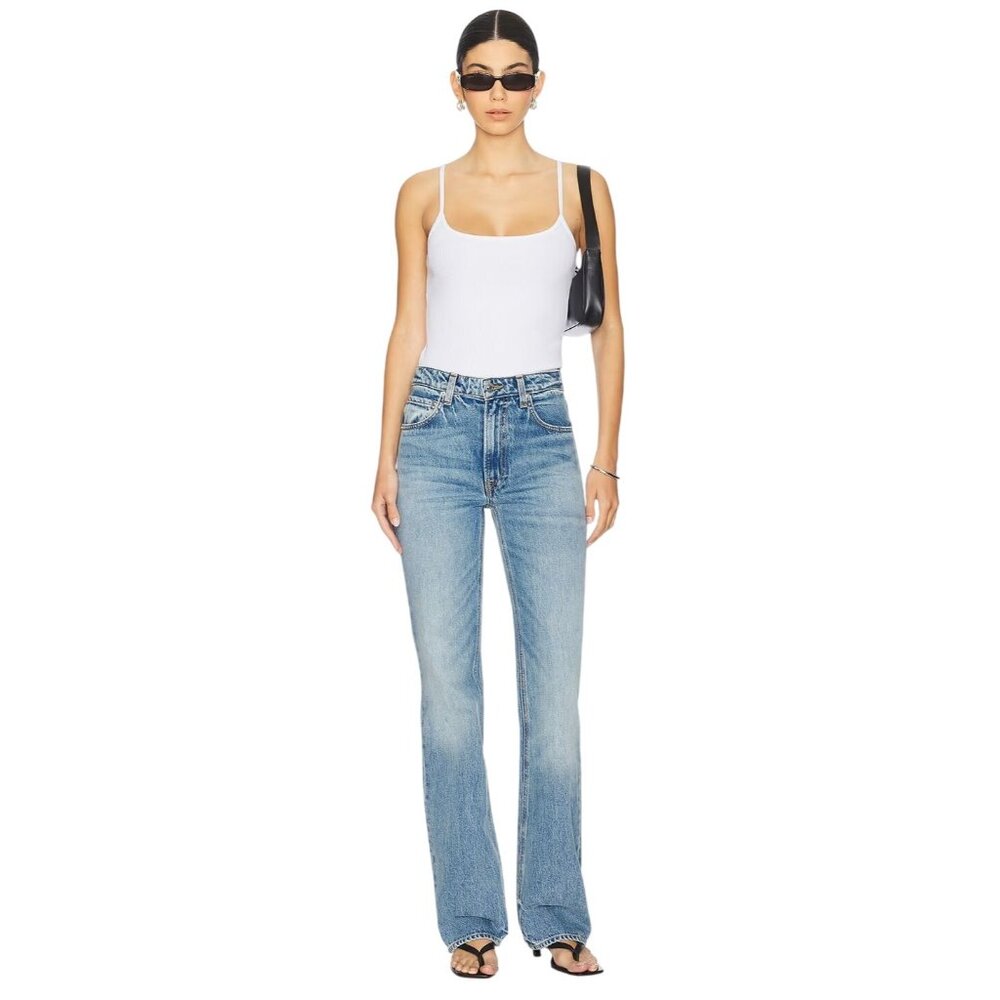 GRLFRND Melanie High Rise Boot Cut in Beverly Blvd 23 New Womens Denim pants